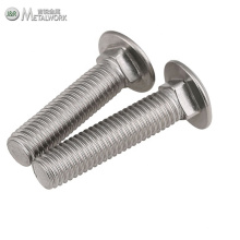 M10 M12 Stainless Steel SS304 SS316 A2 Carriage Bolt